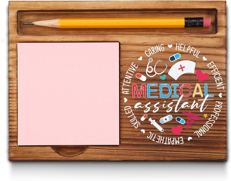 akeke Medical Assistant Appreciation Gifts, Medical Assistant Gifts, Thank You Medical Assistant Gifts, Medical Assistant Office Desk Decor Self-Stick Note Pad Holders GAA4 - Image 1